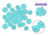 Forever in Time Handmade Paper Flowers 32pc w/Pearls - Blue