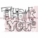 Woodware Clear Magic Stamps - Graffiti Thank You