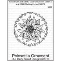 Our Daily Bread Cling Stamps 5"X3.5" Poinsettia Ornament