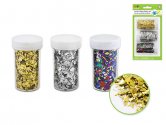 Krafty Kids Confetti Flakes Shaker Jars - Gold/Silver/Multi