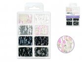 Craft Medley: Cup Sequins 8 col. 16 gm - B & W Classic