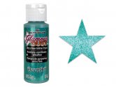 Decoart Glamour Dust Ultrafine Glitter Paint: 2oz - Aqua