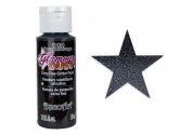 Decoart Glamour Dust Ultrafine Glitter Paint: 2oz - Black Ice
