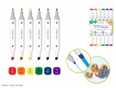 Color Factory Water-Based Twin Markers 6pk - Rainbow ROYGBV