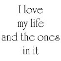 Gourmet Rubber Stamps Cling Stamps 2.75"X4.75" I love my life an