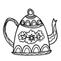 Gourmet Rubber Stamps Cling Stamps 2.75"X4.75" Coffee Pot