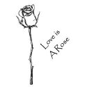Gourmet Rubber Stamps Cling Stamps 2.75"X4.75" Love is a Rose
