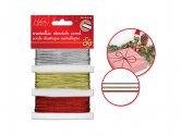 Holiday Essentials 1mm Metallic Stretch Cord 9m 3-Colours