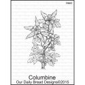 Our Daily Bread Cling Stamps 5"X3.5" Columbine