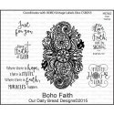 Our Daily Bread Clear Stamps 4.5"X8.5" Boho Faith