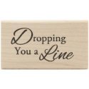 Inky Antics Wood Mounted Rubber Stamps: Dropping you a Line