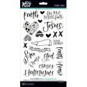 Illustrated Faith Faith>Fear Chipboard Stickers Icons