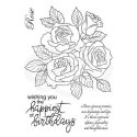 Woodware Clear Magic Stamps - Classic Rose Bunch