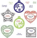 JustRite Stampers Cling Stamp Set - Charming Christmas