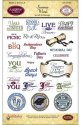 JustRite Stampers Clear Stamp Set - Summer Words