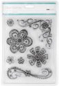 KaiserCraft Clear Stamps Set - Doodled Flowers
