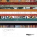 Kaisercraft 6.5" Paper Pad - Scrap Yard