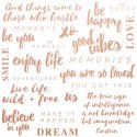 Kaisercraft Misty Mountains Foiled Cardstock - Be You Quotes