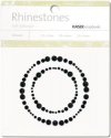 Kaisercraft Self-Adhesive Rhinestones - Circle Border Black