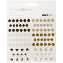 Kaisercraft Epoxy Dots & Shapes Stickers Natural