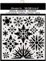 Stamperia Mixed Media Art Stencil 18cm x 18cm - Snowflakes