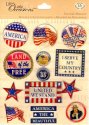 K&Company Life's Little Occasions Sticker Medley-Patriotic Words