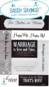 Momenta Sassy Sayings Stickers - Marriage
