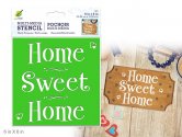 Color Factory: Word Decor Stencil 6"x6" - Home Sweet Home