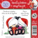 Crafters Companion Party Paws Christmas Stamps-Christmas Cuddles