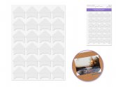 Forever in Time Photo Corner: 3/4" Embossed x24 C) White