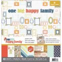 Paper House Paper Pad 12"X12" 48/Pkg One Big Happy Family