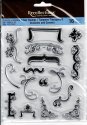 Recollections Clear Stamps 4.75" x 5.5" - Brackets and Corners