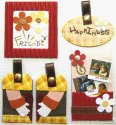Handmade Embellished Stickers - Happiness Friends