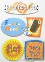 Handmade Stickers - 4 Seasons - Summer Hot