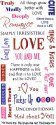 Expression PVC Stickers - Love