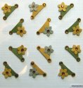 Handmade Embellished Sticker Corners - Fall Gems A