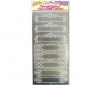 Peel-Off Stickers Sheet - Nameplates Silver