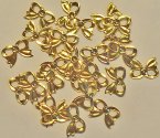 Metal Embellishments-Mini Gold Bows