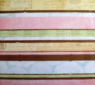 Scrapbooking Paper 12" x 12" - Vintage Doilies and Stripes