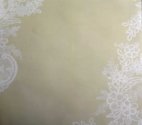 Scrapbooking Paper 12" x 12" - Beige with Lace Border