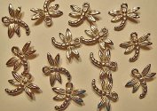 Metal Embellishments-Silver Dragonflies Mini