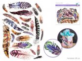 Forever in Time Paper Die Cuts w/Foil Accents 29pc  - Feathers