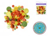 Forever in Time Fashion Dyed Buttons 60g - Tropical