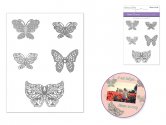 Forever in Time Metal Charms Self-Stick - Butterfly Elegance