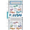 Sticko Stickers-Clear-Volleyball