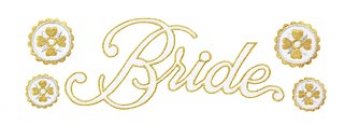 Sew What's? Embroidered Stickers-Bride