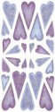 Sticko-Vellum Purple and Blue Hearts