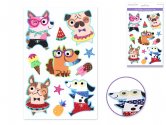 Forever In Time Laser Stickers w/Googly Eyes 5.5"x8.25"- Dog