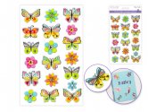 Forever In Time Foil Fun Stickers - Butterfly Floral
