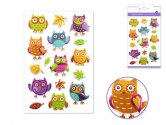 Forever In Time Puffy Fun 3D Stickers - Owls